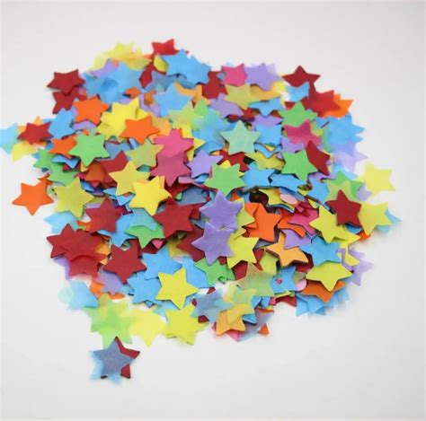 40g 1"Rainbow Stars Tissue Paper Confetti, Table Decorations, Confetti Toss, Wedding Decoration ...