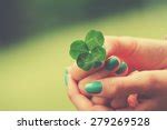 Green Four-Leaf Clover Background Free Stock Photo - Public Domain Pictures