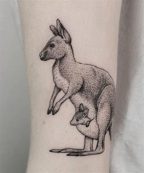 30 Superb Kangaroo Tattoos You Will Like to Try | Style VP | Page 6