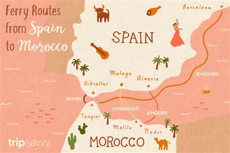 Map Of Spain And Morocco Border