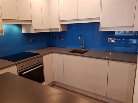 Case Study: Blue Splashback Installation #2 - Carlen Glass