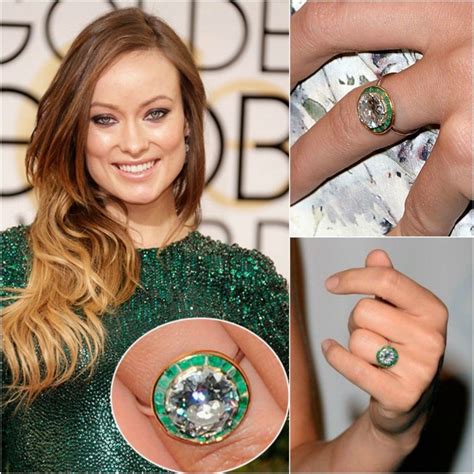 Olivia Wilde Engagement Ring, Celebrity Engagement Rings, Engagement ...