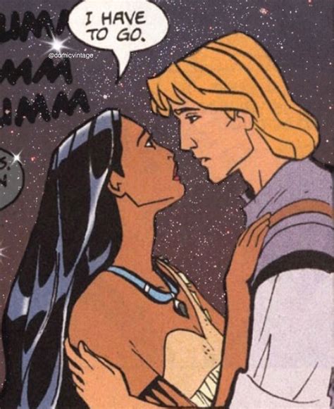 Pocahontas & John smith comic 🖤 on We Heart It | Disney princess art, Pocahontas and john smith ...