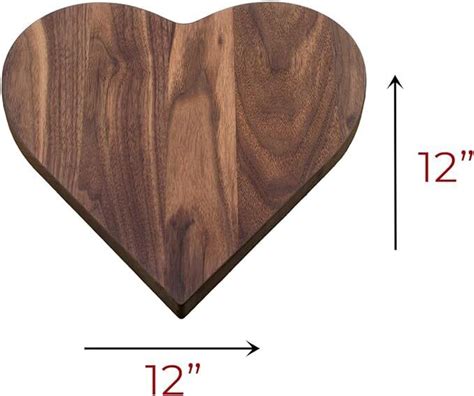 Heartfelt Mother's Day Gift:Customized Heart-Shaped Wooden Cutting Board 12"x12" | eBay