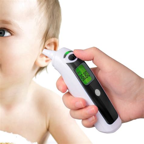 High Smart Infrared Ear Thermometer With Fever Alarm Dual Scale Switchable 10 Memory Digital ...