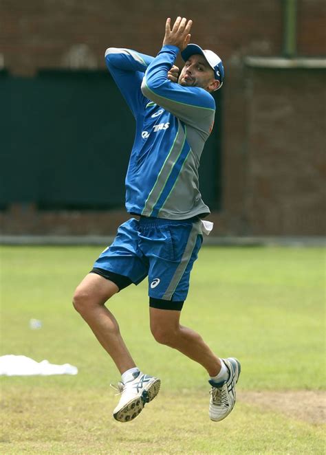 Nathan Lyon bowls during a nets session | ESPNcricinfo.com