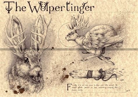 Medium - Wolpertinger - German Folklore Art Print