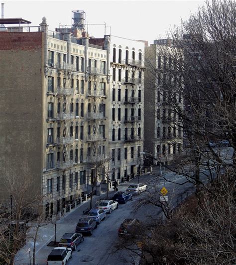 Wandering New York, Apartment houses in Morningside Heights.