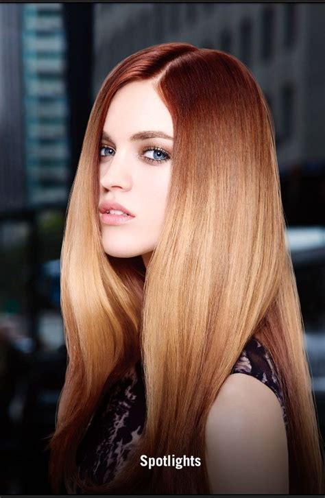 New hair color trend by Redken called Spotlight, a la neon light highlight. Looks like reverse ...