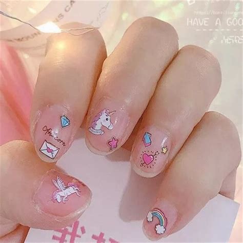 1sheet-Unicorn-Nail-Art-Stickers-Temporary-Stickers-Unicornio-Art ...