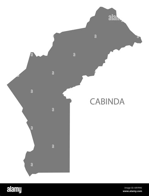 Cabinda Angola Map grey Stock Photo - Alamy