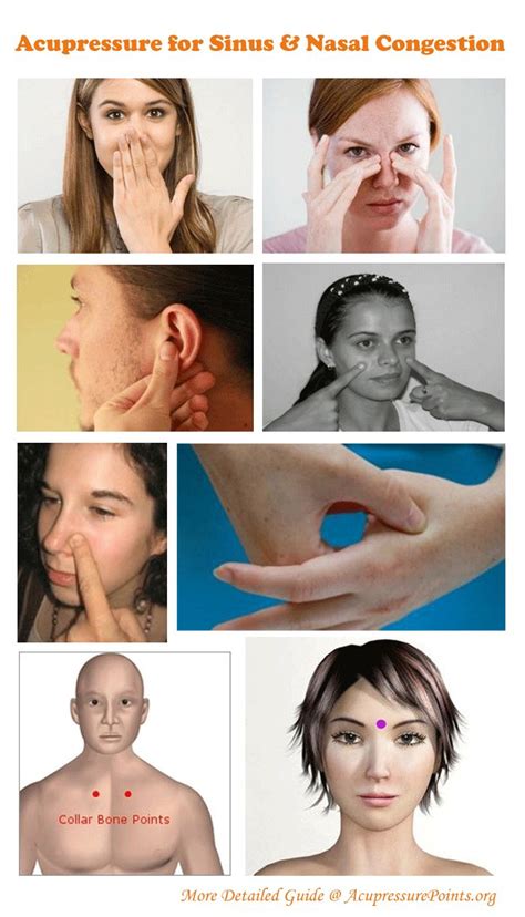 Acupressure for Sinus Relief and Nasal Congestion. Practice these 8 acupressure points to get ...