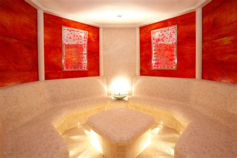 Relax in our 7 uniquely themed Steam & Sauna Rooms. Maybe our luxurious Rose-infused Steam or ...