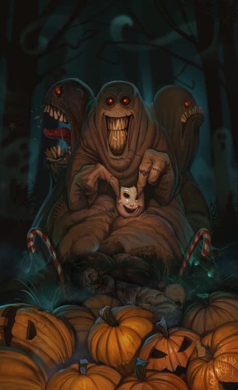 Bogeyman, Yury Voronov | Concept art characters, Monster concept art, Halloween art