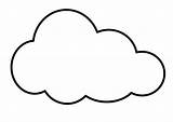 Cloudy Coloring Page sketch template