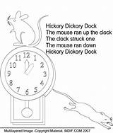 Hickory Dickory Dock Coloring Page Worksheets  99Worksheets sketch template