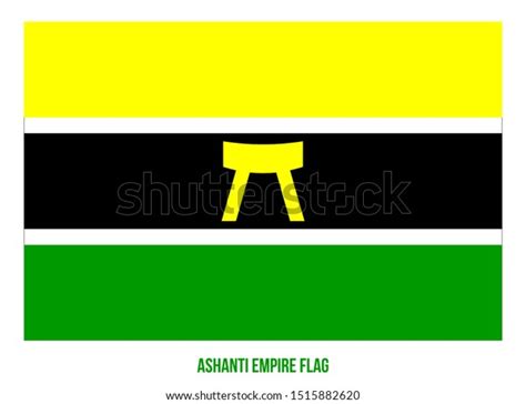 Ashanti Empire Flag Waving Vector Illustration Stock Vector (Royalty ...