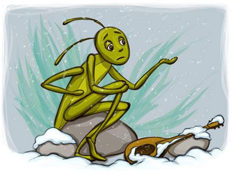 Grasshopper and the Ant by Adelya Tumasyeva at Coroflot.com