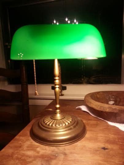 Bankers Lamp - Vintage Banker's Desk Lamp, Real Vintage Library Lamp ...