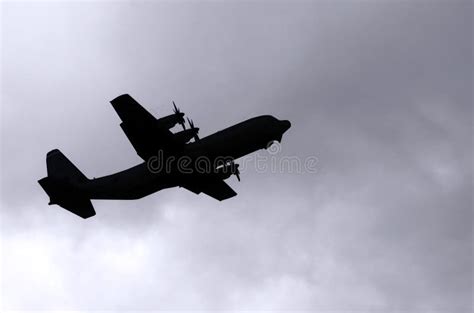 Cargo aircraft silhouette stock photo. Image of propeller - 15536528