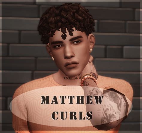 //Matthew Curls | Sims hair, Sims 4 afro hair, Sims 4 curly hair