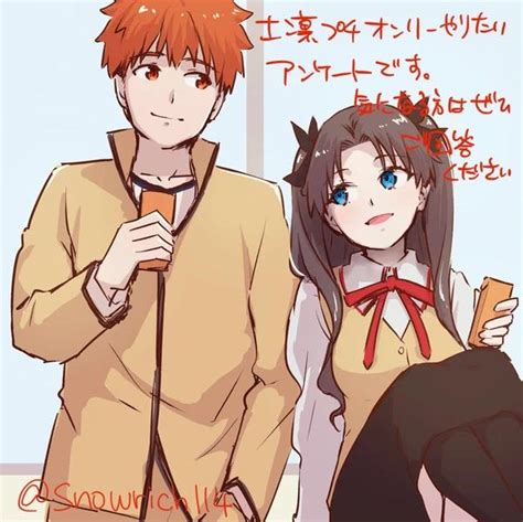 Rin and Shirou : r/fatestaynight