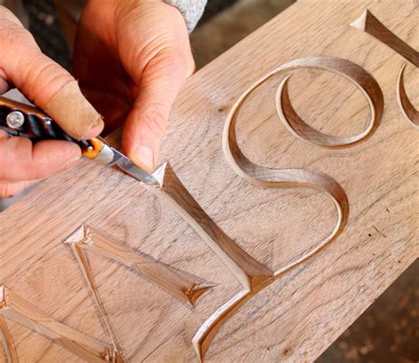 Lettering Large | Carving letters in wood, Wood carving patterns ...