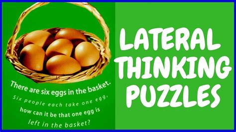 LATERAL THINKING #PUZZLES WITH ANSWERS - YouTube