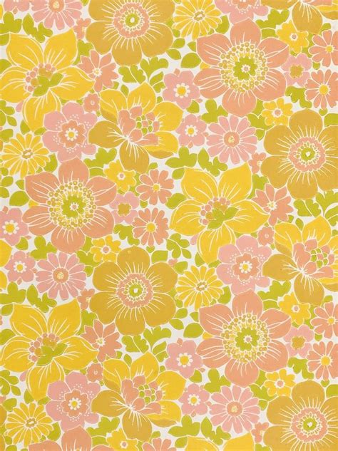 Pin by Fashion Snoops on Swim Festival 1 2023 | Pink floral wallpaper, Vintage yellow, Floral ...