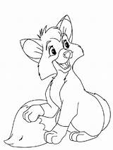 Fox And The Hound Coloring Sheets  Pages sketch template