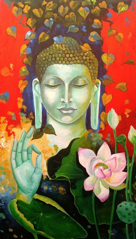 Buddhist paintings & drawings ☸️ | Buddha painting canvas, Buddha painting, Buddhist art