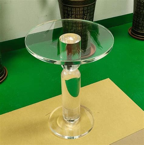 Wholesale Custom Modern Clear Acrylic Round Small Coffee Sofa Side Table for Living Room Bedroom ...