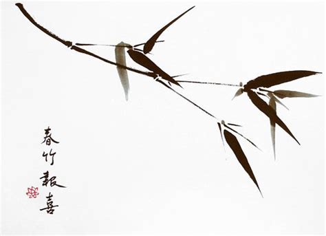 Chinese Calligraphy Chinese Painting Spring Bamboo Zen Art | Etsy ...