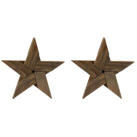 Wooden Star Wall Art - Set of 2 | Lone Star Western Decor