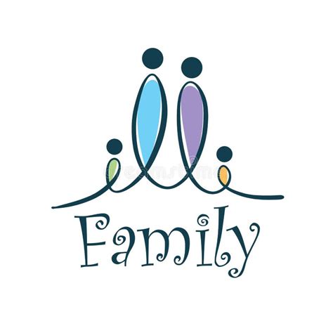 Vector family logo stock vector. Illustration of icon - 119069479