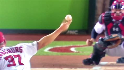 Stephen Strasburg Curveball Slow Motion - YouTube