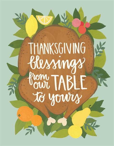 Thanksgiving Blessings Thanksgiving Folded Card | Postable | Postable