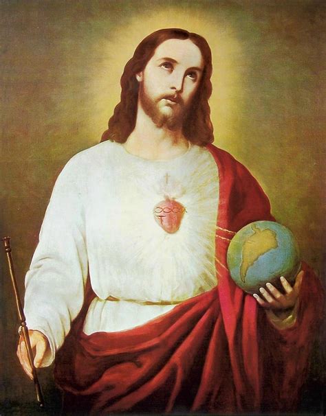 The Sacred Heart of Jesus (1874) by Rafael Salas - Public Domain ...