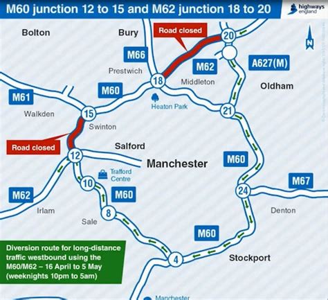 Rochdale News | News Headlines | M60 and M62 overnight closures - Rochdale Online