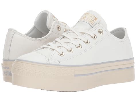 Converse Chuck Taylor® All Star® Platform Leather Ox in White - Lyst