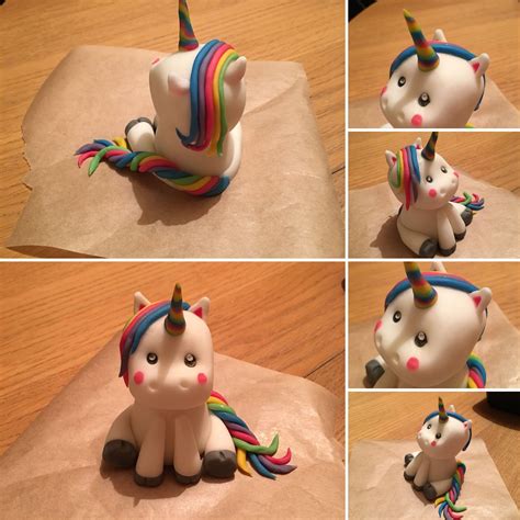 Fondant icing unicorn cake topper | Unicorn cake, Baby birthday cakes ...