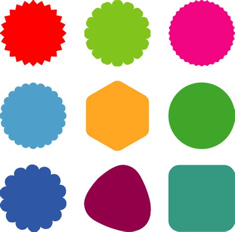 download icons color shapes svg eps png psd ai vectors | Vector shapes, Photoshop shapes ...