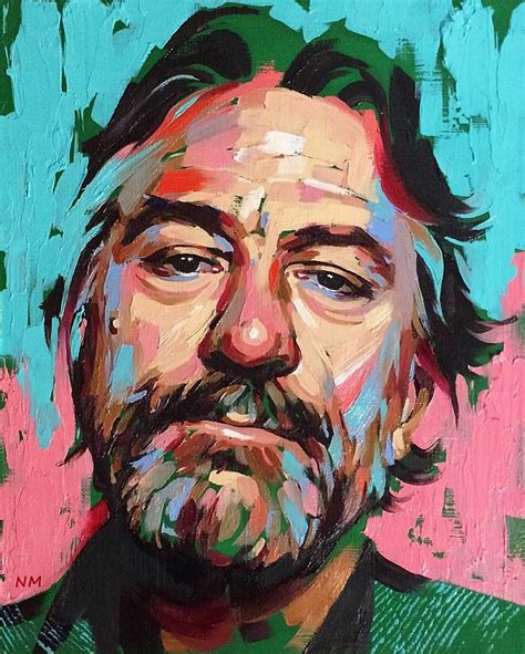 Robert De Niro | Abstract portrait painting, Portrait painting, Portrait art