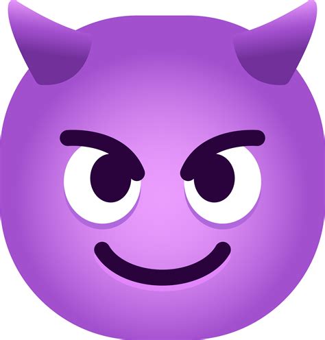 Free souriant visage avec cornes emoji 20522280 PNG with Transparent Background