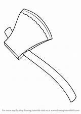 Coloring Pages Axe Hatchet Split Wood Clipart Colouring Template Sketch  sketch template