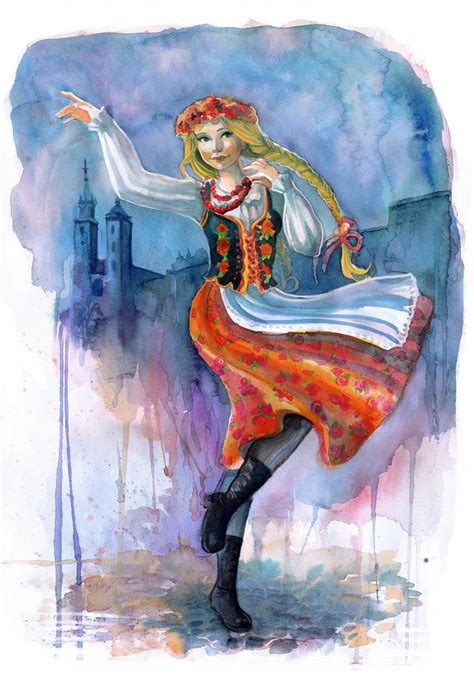 Lavandula — Krakowianka Girl form Cracow in traditional... | Polish folk art, Poland culture ...