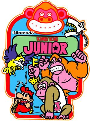 Donkey Kong Junior Video Arcade Side Art - arcadeoverlays