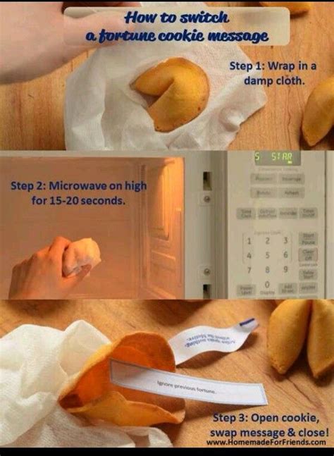 instructions for how to wrap cookies in a microwave