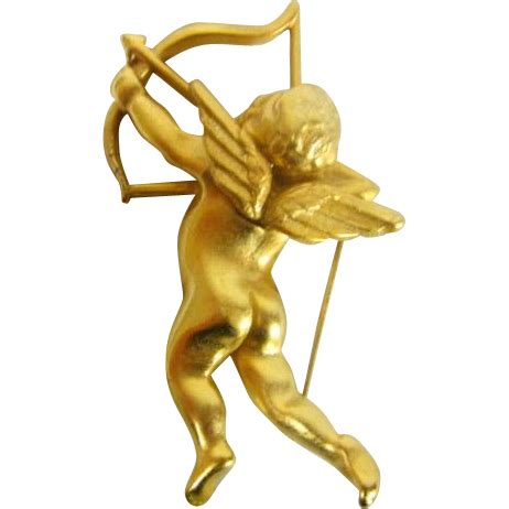 Charming Cupid, Roman God of Love, Brooch from patriciajonsfinest on Ruby Lane