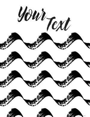 FREE Binder Covers | Black and White with Custom Text